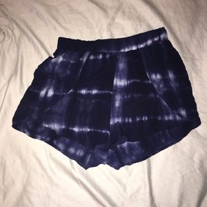 Charlotte Russe Blue Tie Dye Shorts